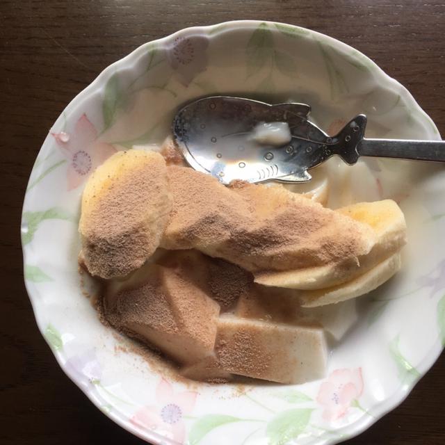 プロテインバナナ牛乳かん⭐︎