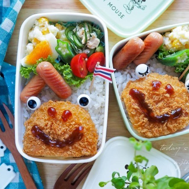 けろっ♡プチアイテムで技いらず！簡単 #デコ弁