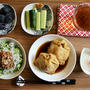 夫リクエストの3食ご飯メニュー＊油揚げの袋煮＊ぶっかけ納豆丼