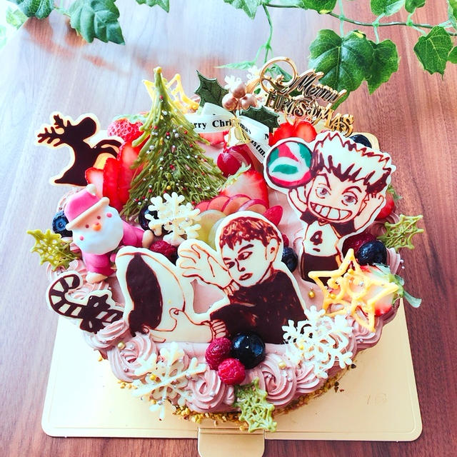 18クリスマスケーキ ハイキュー木兎 By Meruさん レシピブログ 料理ブログのレシピ満載