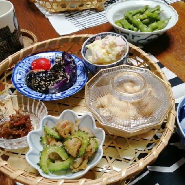 籠盛り夕食