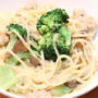 忙しい朝でもワンポットパスタなら簡単( *´艸｀)