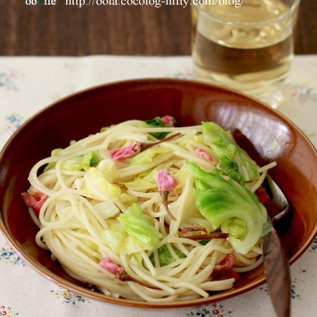 桜とキャベツの*春*パスタ