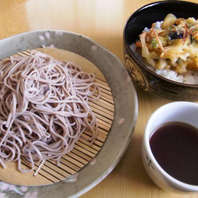 もりそばとミニかき揚げ丼