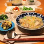 ストウブで『牡蠣と白菜の旨煮』の献立。