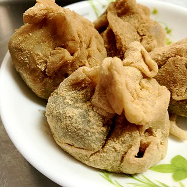 あんこ餅とわらび餅を作ってのんちゃん家に♪