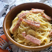生クリームなしで濃厚＊味噌でコク＊カルボナーラ風コク旨クリームパスタ