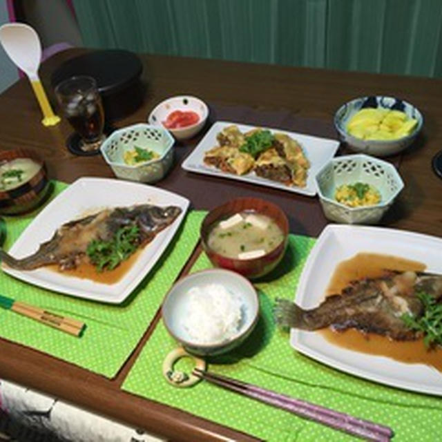 キツネカレイのみぞれ煮と初雪