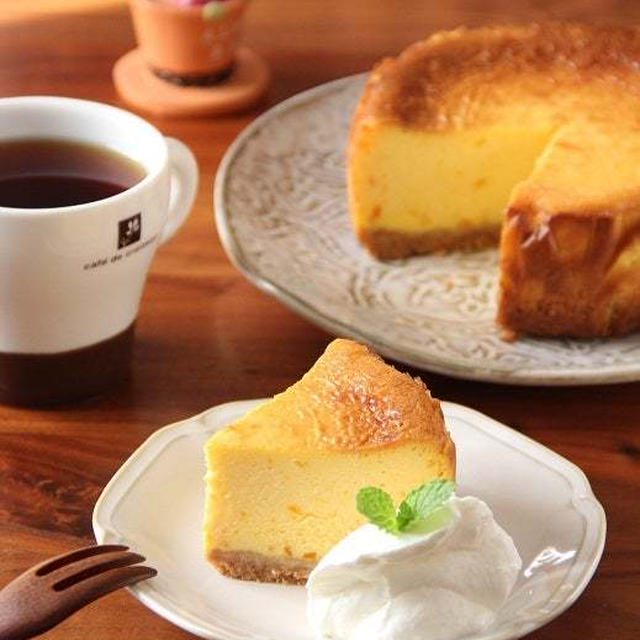 かぼちゃのチーズケーキ。