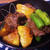 「かぼちゃと牛肉のバター醤油炒め」とか