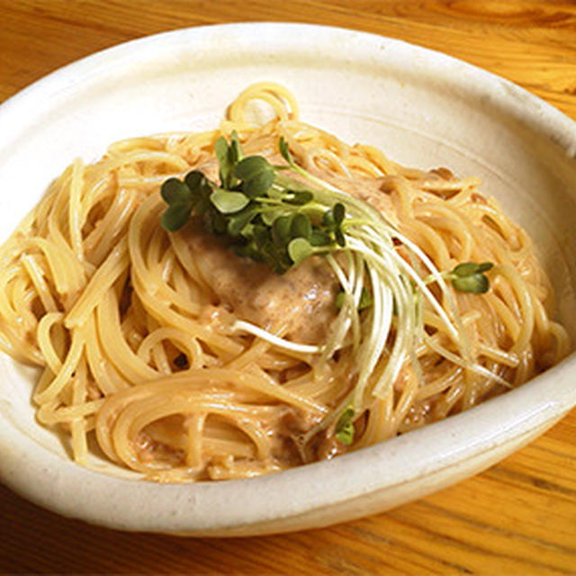 はなまるレシピから 万能めんつゆ納豆だれのパスタ By たんぽぽさん レシピブログ 料理ブログのレシピ満載