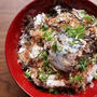 1分で 完成の 最強丼！「さば缶丼」