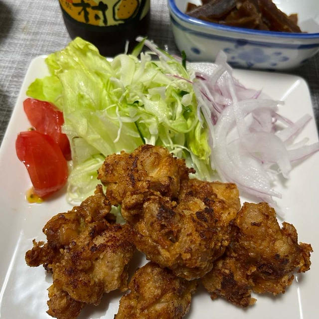 鶏の唐揚げ☆風が爽やかな一日でした^_^