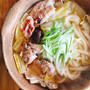 白菜と豚バラ肉の煮込みうどん