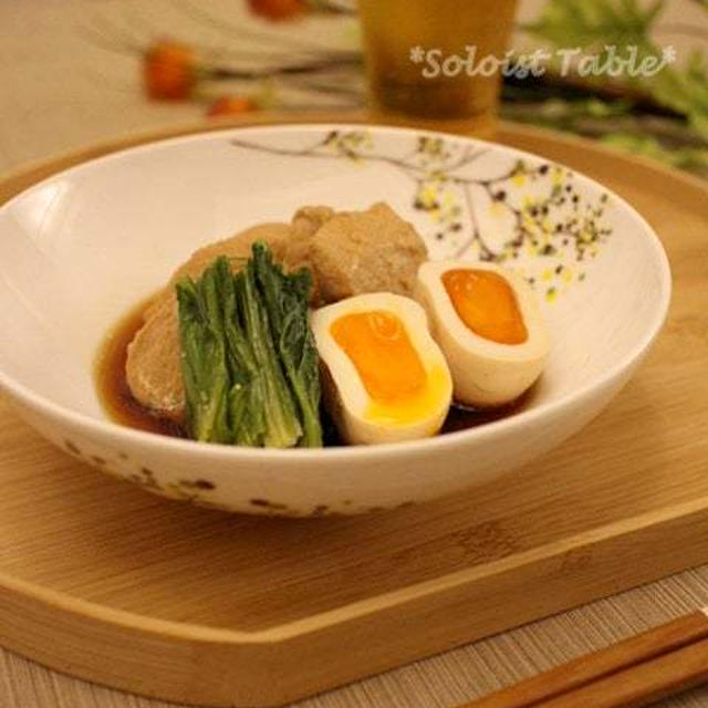 煮込み不要！鶏むね肉と半熟卵の「角煮」風