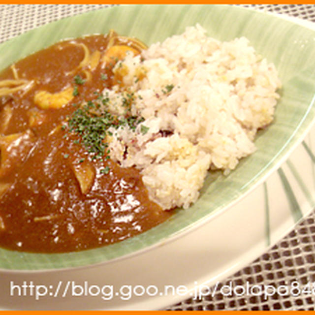 ■海老ときのこのカレー☆プライムカレーで♪■