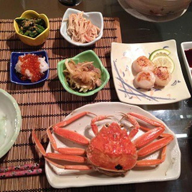 この冬初のせこ蟹