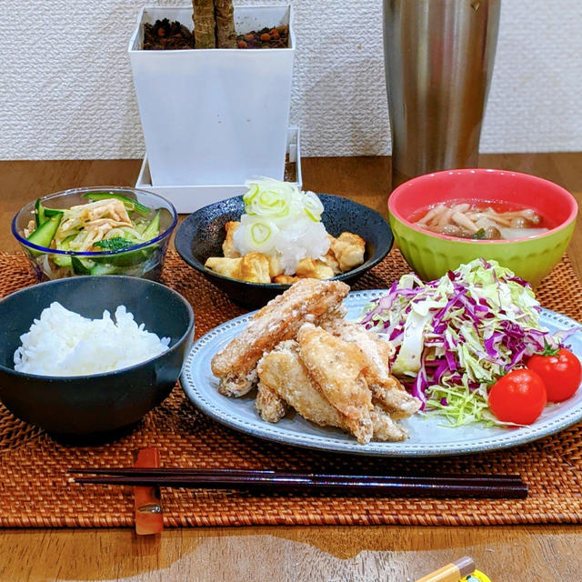 KALDIの調味料で簡単手羽中の唐揚げ