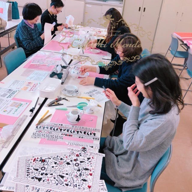 コープカルチャーポーセラーツレッスンでした♡次回は…