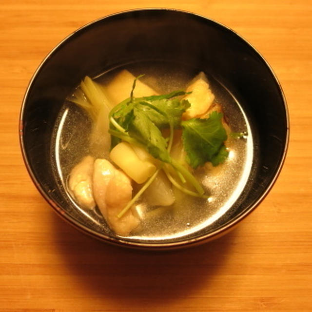 世界のスープweek：かぶと鶏肉のとろみ汁（日本）