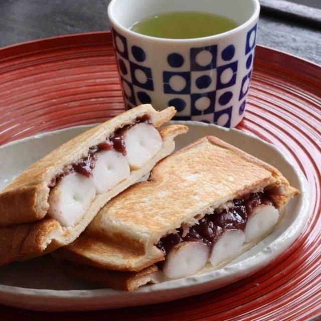あんこもちのホットサンド