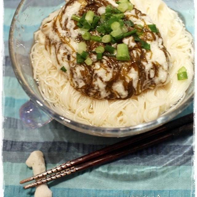 とろろもずくそうめん
