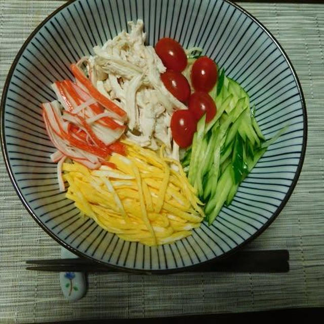 素麺の冷やし中華風＾０＾