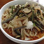 今日のお昼は「冷や山菜おろしぶっかけラーメン」