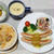カレーリメイクドリアに　茄子と無花果のサラダ作レポ♪