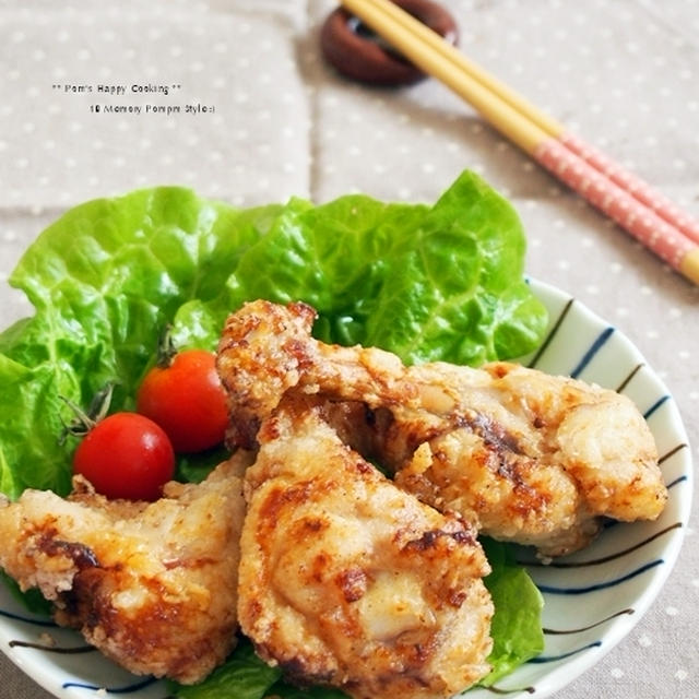 新宿御苑 ワイン串揚げダイニング ごきげん の 塩麹唐揚げ 食べてみました！
