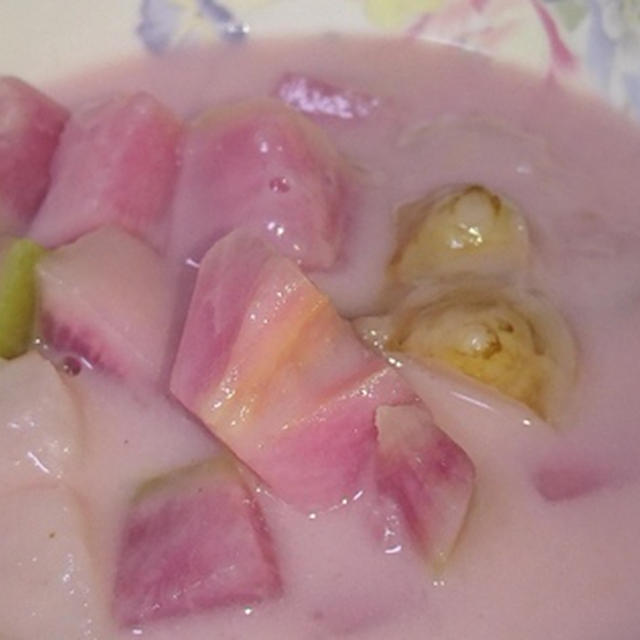 ☆菊芋と紅芯大根のクリームスープ☆