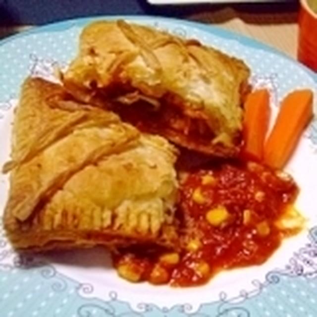 チキンのトマト煮のパイ包みёコーン&里芋入り　愛菜家族キャンペーンKAGOME