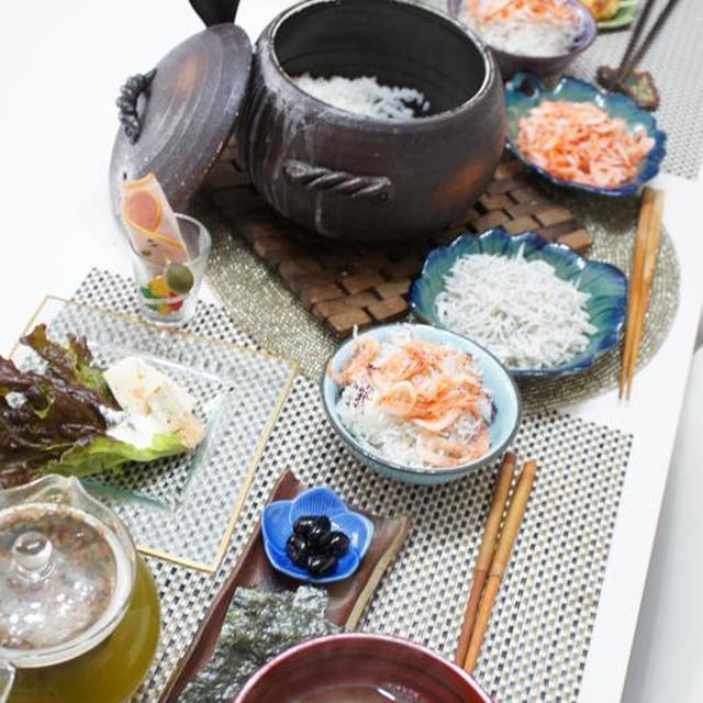 i-kitchen ランチ）駿河湾 桜えびと、しらすの紅白ごはん