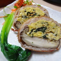 伯方の塩で☆ふわふわ卵としいたけの肉包み