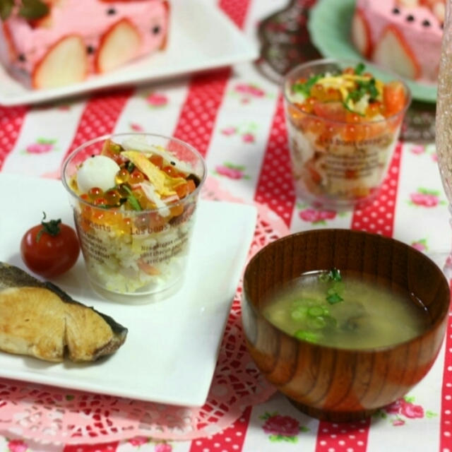 「ひな祭り2015」 子供たちとデコちらし＆簡単ケーキのデコ♪