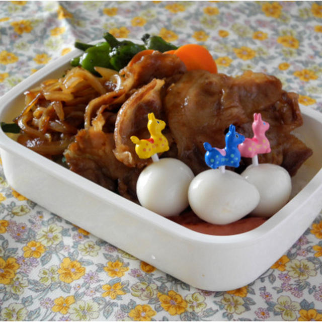 こってり豚肉丼のお弁当＊＊