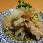 豚バラと白菜の蒸し煮に薬味あれこれ