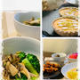 唐揚げ夕食の副菜は・・ブロッコリー消費で舞茸との簡単炒め物