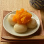 【かんたん和菓子】豆腐入り白玉だんごと、かぼちゃ餡。
