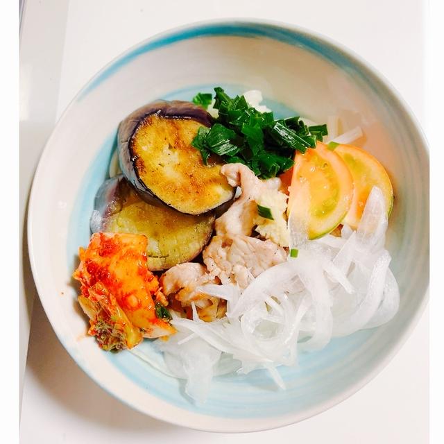 さっぱり食べたい焼き野菜と豚肉のうどん、と玉ねぎの話