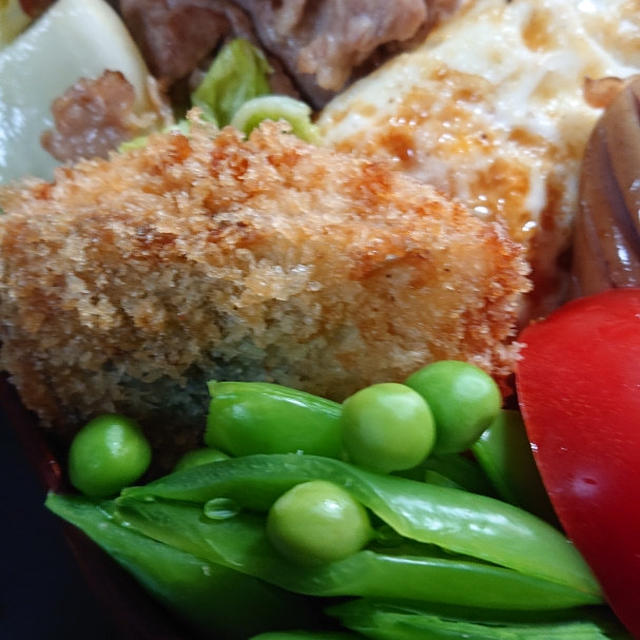 白菜の漬物と豚肉の炒め物弁当