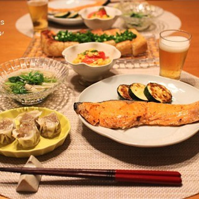 『焼き鮭』の献立。