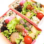 里芋の煮物　砂肝と青梗菜の炒め物のお弁当