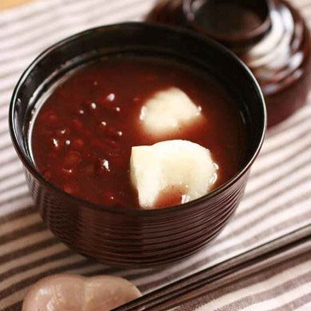 ぜんざいの朝ごはん