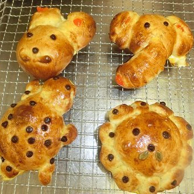 夏休み！！子供たちの動物パン作り！！（№２）