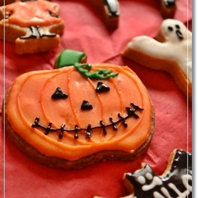 ムーミンとハロウィンのアイシングクッキー