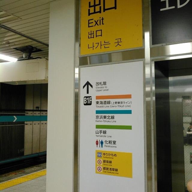 逆に不親切にも？新橋駅横須賀線ホームにできたエレベーター