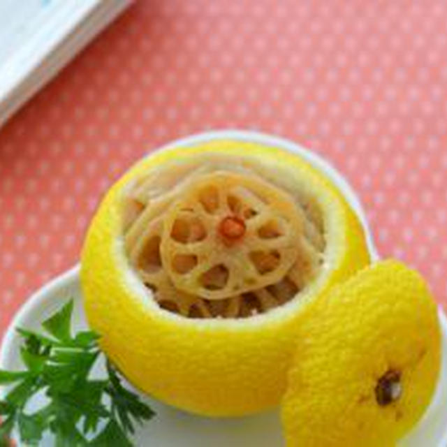 れんこんのゆずマリネ。（お正月にも）