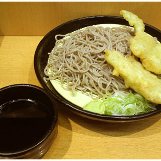 そば田の「とり天ざるそば」