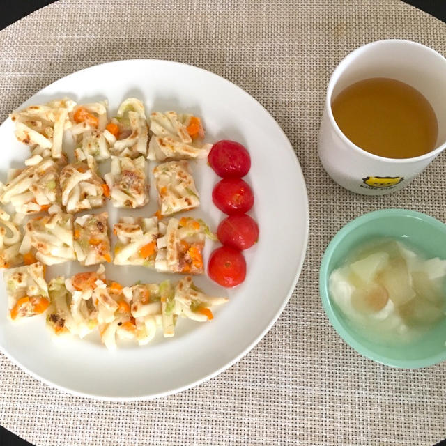 離乳食完了期 食べやすい ツナと野菜のうどんおやき By うさぱんさん レシピブログ 料理ブログのレシピ満載